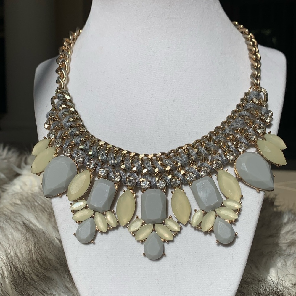 Diamond & Stone Necklace